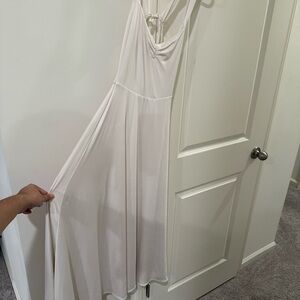 Oh Polly Cream Strappy Dress